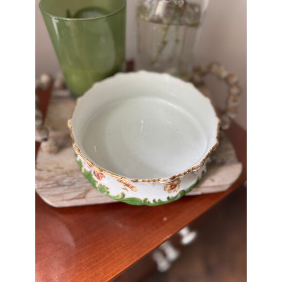 Tressemann & Vogt [T&V] Limoges Bowl Made in France Hand-Painted Floral Peony - Picture 3 of 7